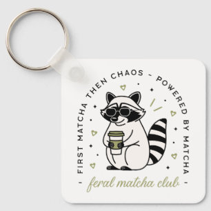 Rasiondricksmatcha klubb lustig kawaiidjur nyckelring