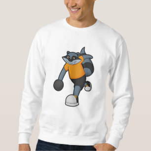 Rasionen i Bowling med Bowling ball Lång Ärmad Tröja