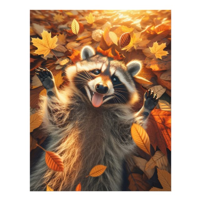 Rasionen i Höst löv Fototryck (Framsidan)