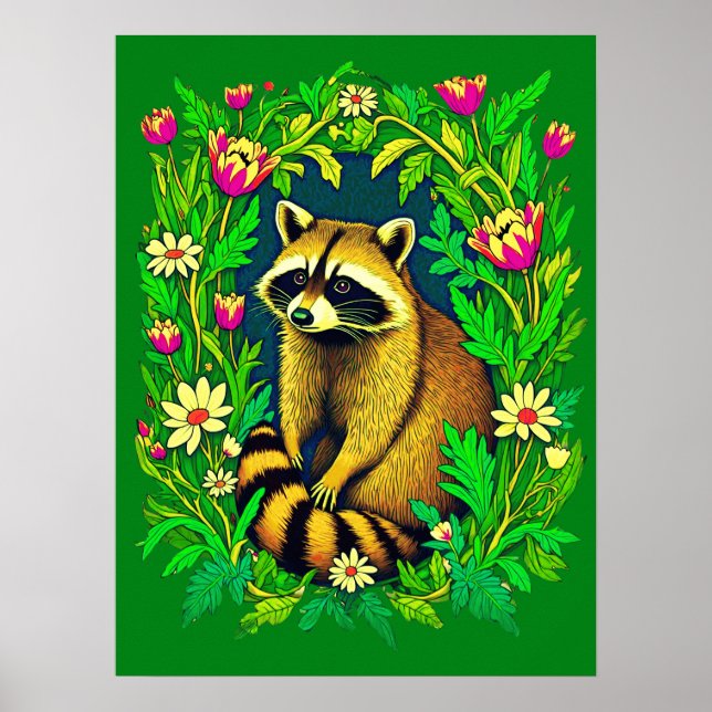 Rasionen Mitten i Wildblomsterträdgården Poster (Framsidan)