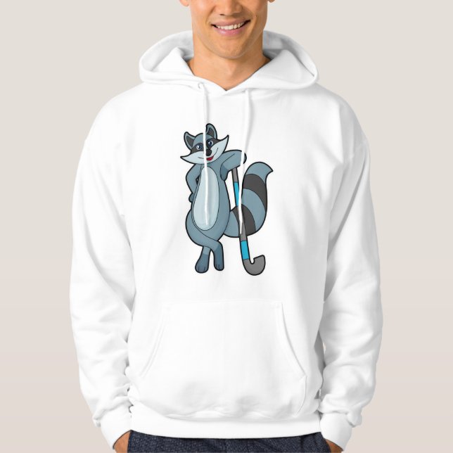 Rasionen vid Hockey med Hockey stick Hoodie (Framsida)