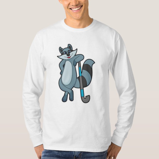 Rasionen vid Hockey med Hockey stick T Shirt (Framsida)