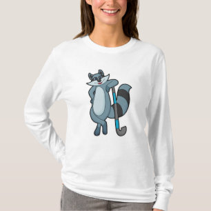 Rasionen vid Hockey med Hockey stick T Shirt