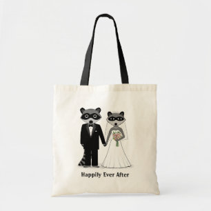 Rasioner Gifta sig - Cute Bride och Groom Tygkasse