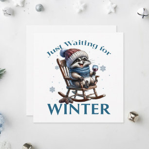 Rasionklumpar på en gungande stol. julkort