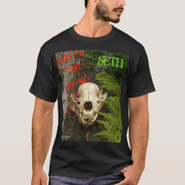 Rasionskallelogg med ferner och röd Monarda T Shirt