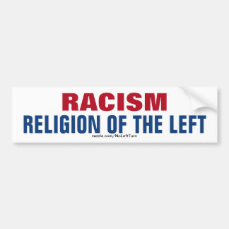 Rasism är den Lämnat religionens religion Bildekal
