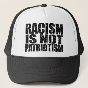 Rasism är inte patriotism Social rättviseaktivist Keps