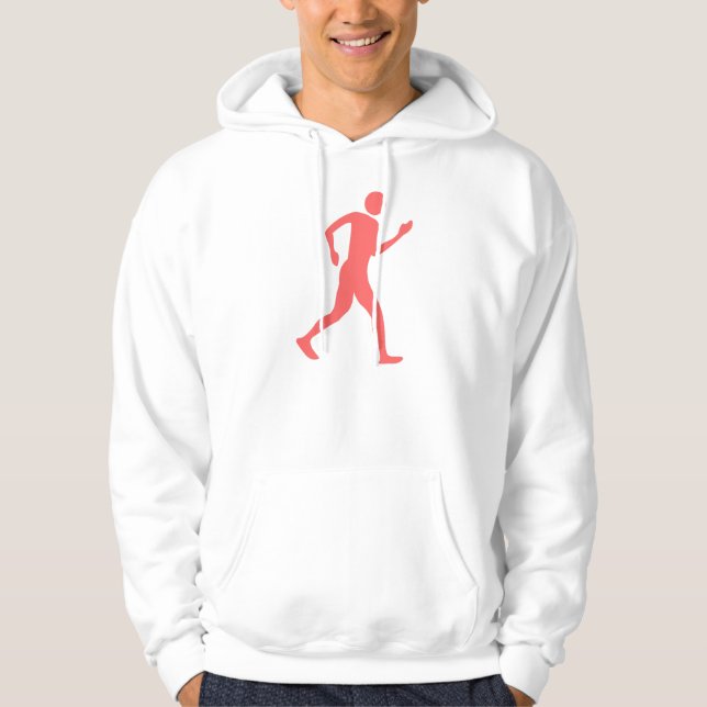 Rasism - tropisk Rosa Hoodie (Framsida)