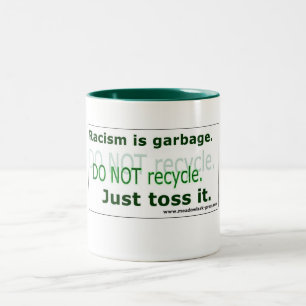 Rasismen är Sopor - klassisk Mugg, 11 oz Två-Tonad Mugg