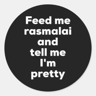 Rasmalai Ras Malai Paneer Indian Food India Runt Klistermärke
