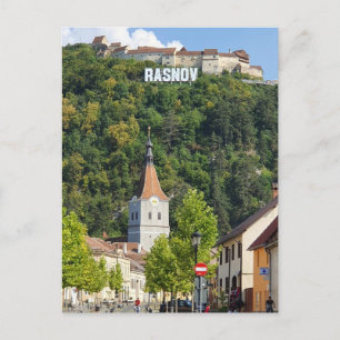 Rasnov panoramautsiktskort vykort