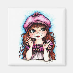 Raspberry Beret...A Fransk Connection Magnet