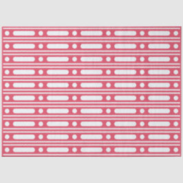 Raspberry Bone Inlay Dots Border Decoupage Paper 