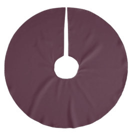 Raspberry Burgundy, Solid Burgundy Julgransmatta Borstad Polyester
