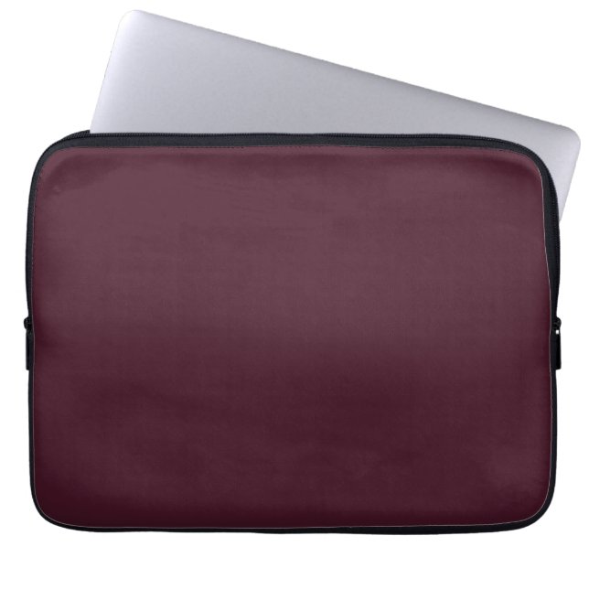 Raspberry Burgundy, Solid Burgundy Laptop Fodral (Framsidan)
