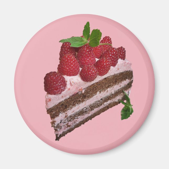 Raspberry Cake Magnet (Framsidan)