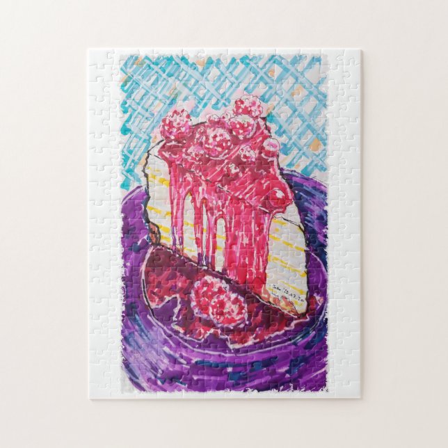 Raspberry Cake Pussel (Vertikal)