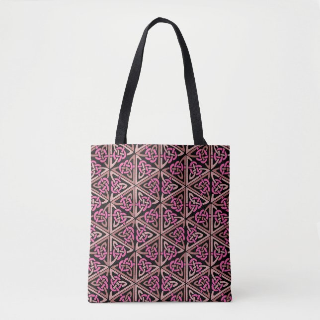 Raspberry Cerltic Knote Tote Tygkasse (Framsida)