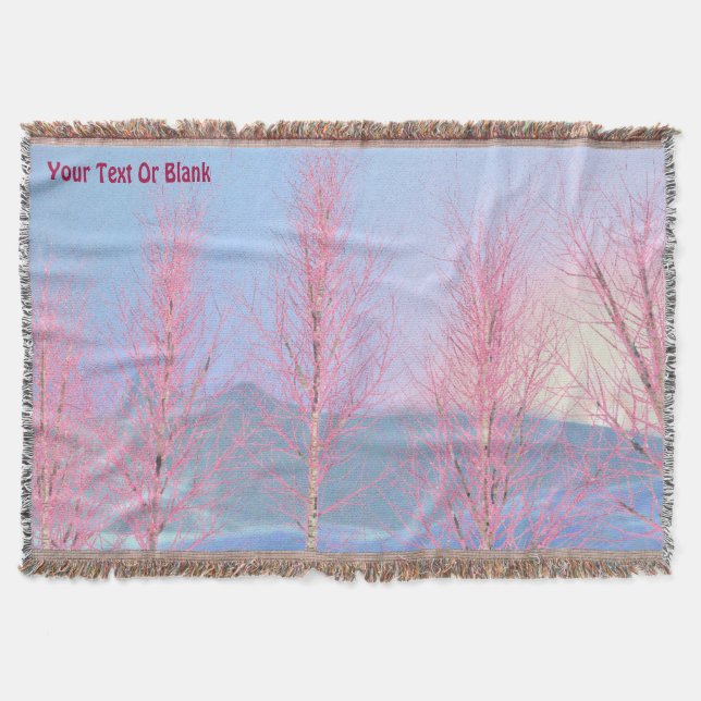 Raspberry Creme Birch Filt (Framsidan)