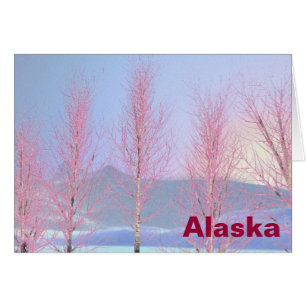 Raspberry Creme Birch Hälsningskort