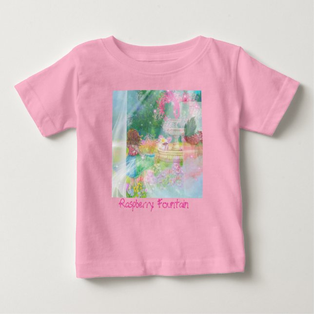 Raspberry Fountain Baby Tshirt T Shirt (Framsida)