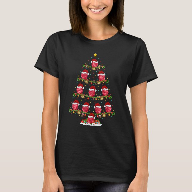 Raspberry Fruit Julafton Santa Raspberry jul T Shirt (Framsida)