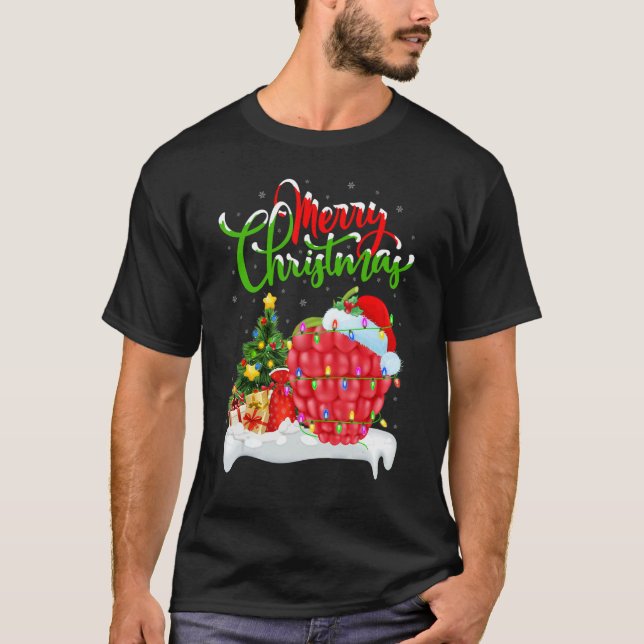 Raspberry Fruit   Xmas Decorations Raspberry Chris T Shirt (Framsida)