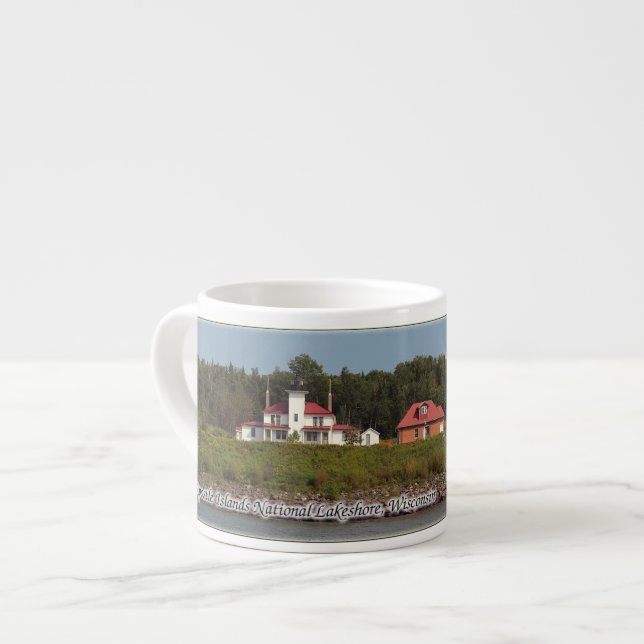Raspberry Island Lighthouse espresso mugg Espressomugg (Framsida vänster)