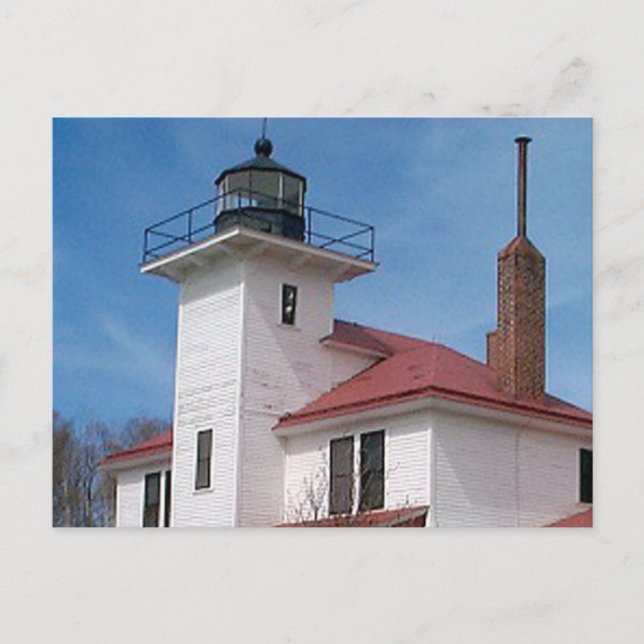 Raspberry Island Lighthouse (i Färg) Vykort (Framsida)
