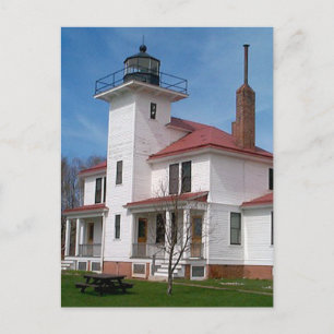Raspberry Island Lighthouse (i Färg) Vykort