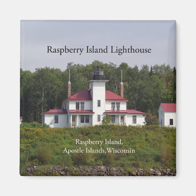 Raspberry Island Lighthouse magnet (Framsidan)