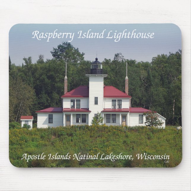 Raspberry Island Lighthouse mousepad Musmatta (Framsidan)
