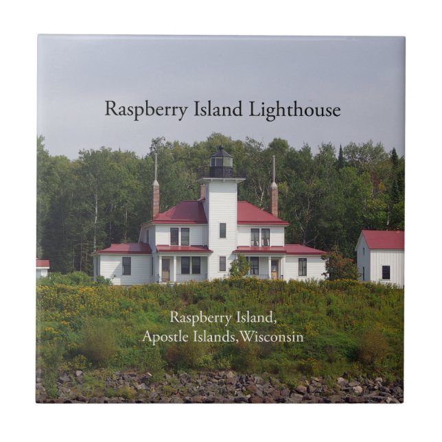 Raspberry Island Lighthouse-panel Kakelplatta (Framsidan)