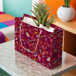 Raspberry Jacobean Mönster