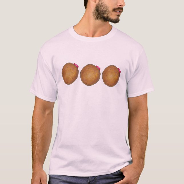 Raspberry Jelly Donut Doughnut Tee Shirt (Framsida)
