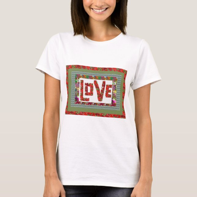 RASPBERRY Kärlek: Ideal Romantic Gift T-shirt (Framsida)