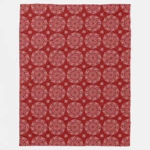 Raspberry Mandala Fleecefilt