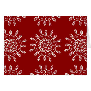 Raspberry Mandala Hälsningskort