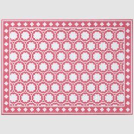 Raspberry Modern Bone Inlay Decoupage Paper