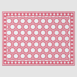 Raspberry Modern Bone Inlay Decoupage Paper