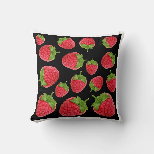 Raspberry mönster kudde (Framsida)