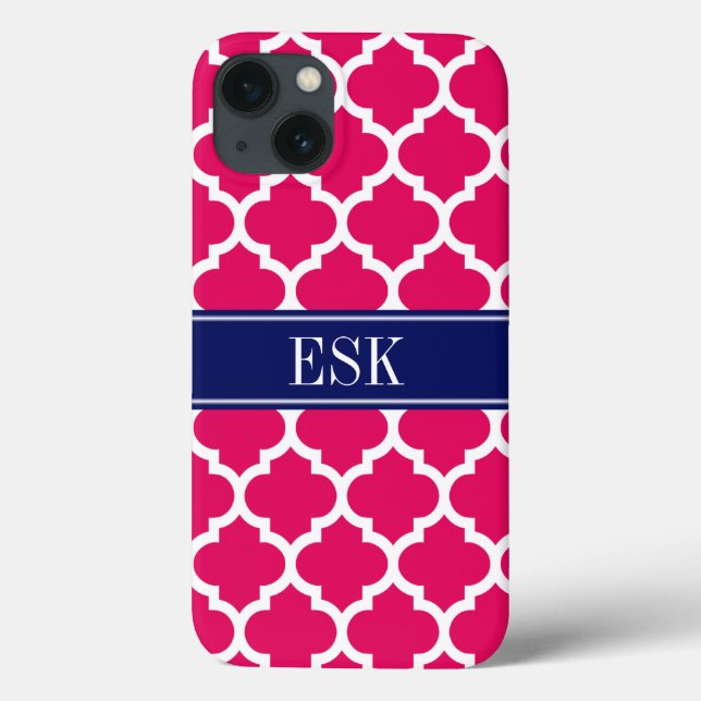 Raspberry Moroccan #5 Navy 5c ESK Monogram (Baksida)
