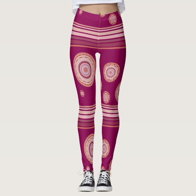 Raspberry Rand Leggings (Framsida)