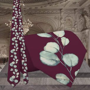 Raspberry Red Burgundy Sage Eucalyptus Bröllop Slips