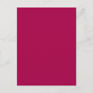 Raspberry Red Rosa Solid Trend Färg Background Vykort