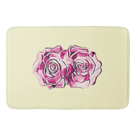 Raspberry Ro och Cream Badrumsmatta