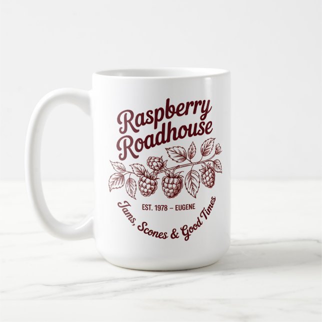 Raspberry Roadhouse  Kaffemugg (Vänster)