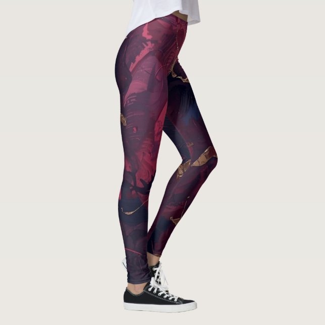 Raspberry Rörelse Leggings (Höger)