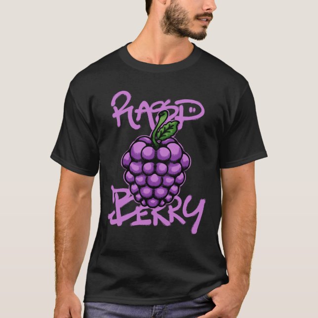 Raspberry streetwear t shirt (Framsida)